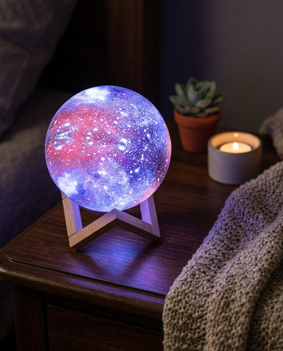 Galaxy Night Lamp Touch Control | Star Design Night Light