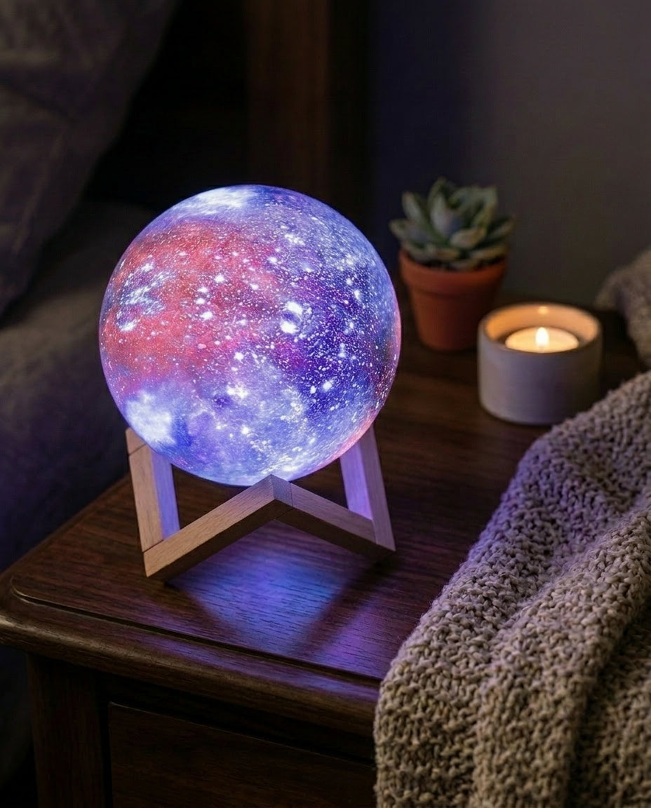 Galaxy Night Lamp Touch Control | Star Design Night Light