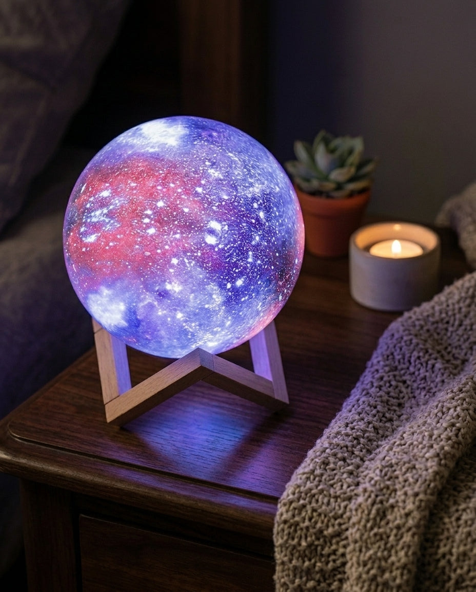 Galaxy Night Lamp Touch Control | Star Design Night Light