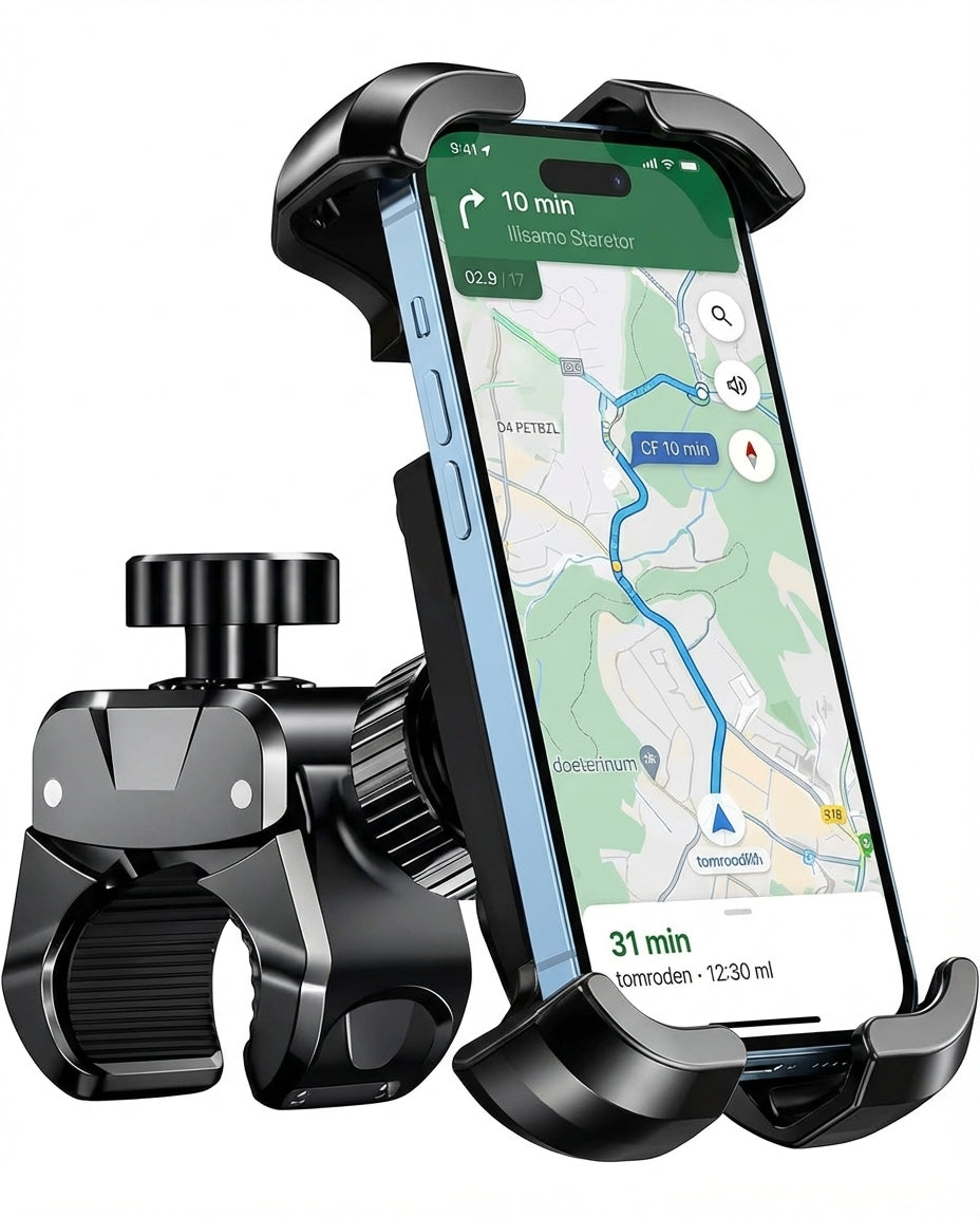 Bike Phone Mount – 360° Rotation | Fits All Bikes