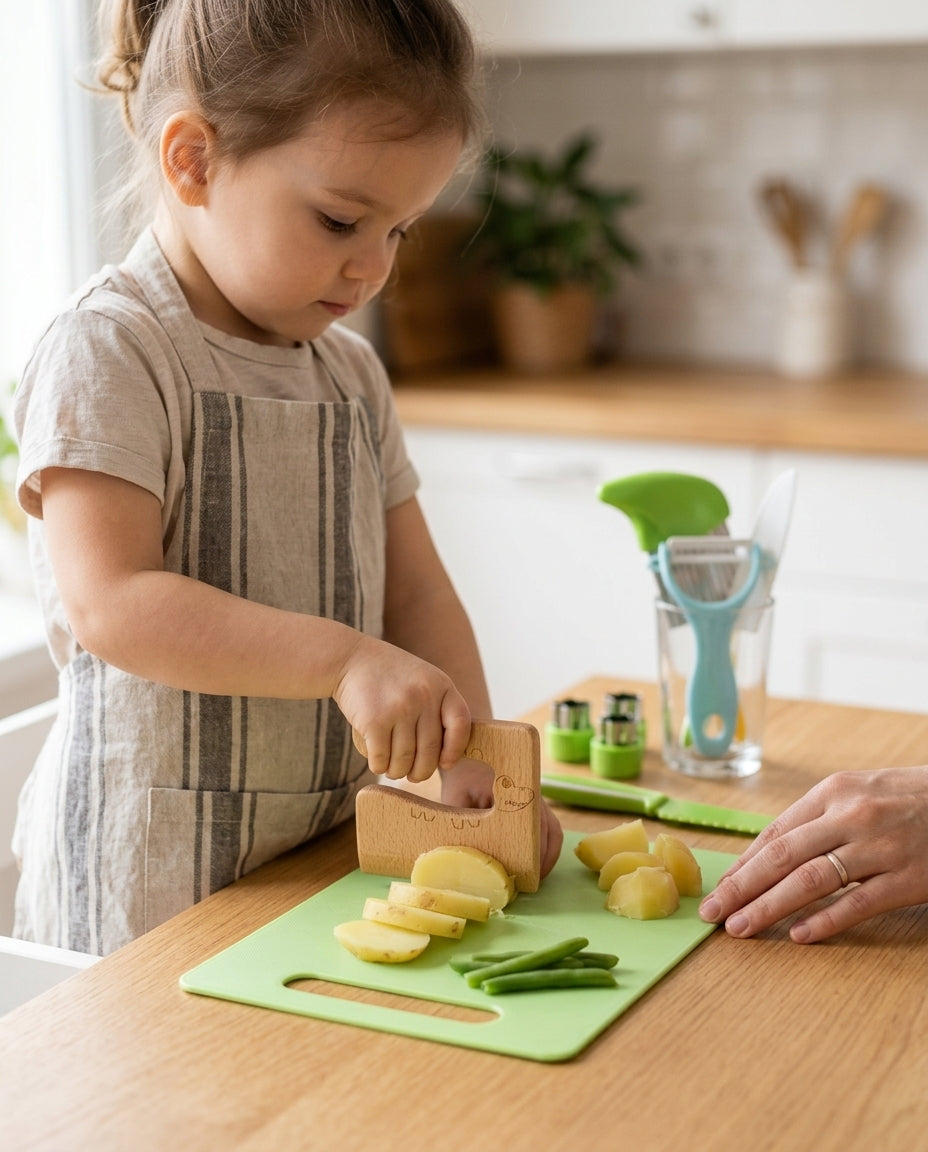 LittleHands Kitchen Co. | 13-Piece Real Cooking Set for Children