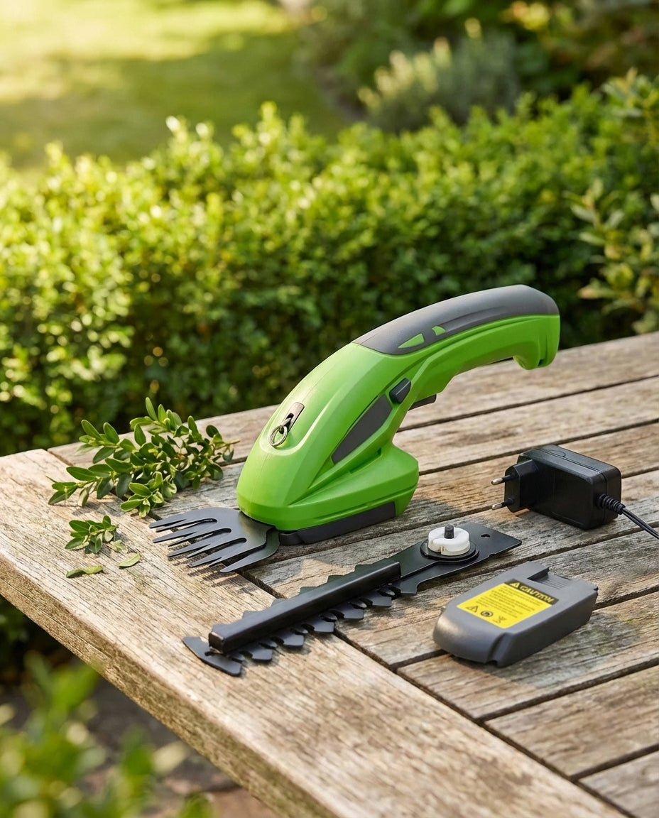 Cordless Hedge Trimmer – Lightweight One-Hand Pruning