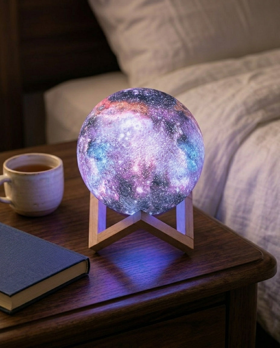 Galaxy Night Lamp Touch Control | Star Design Night Light