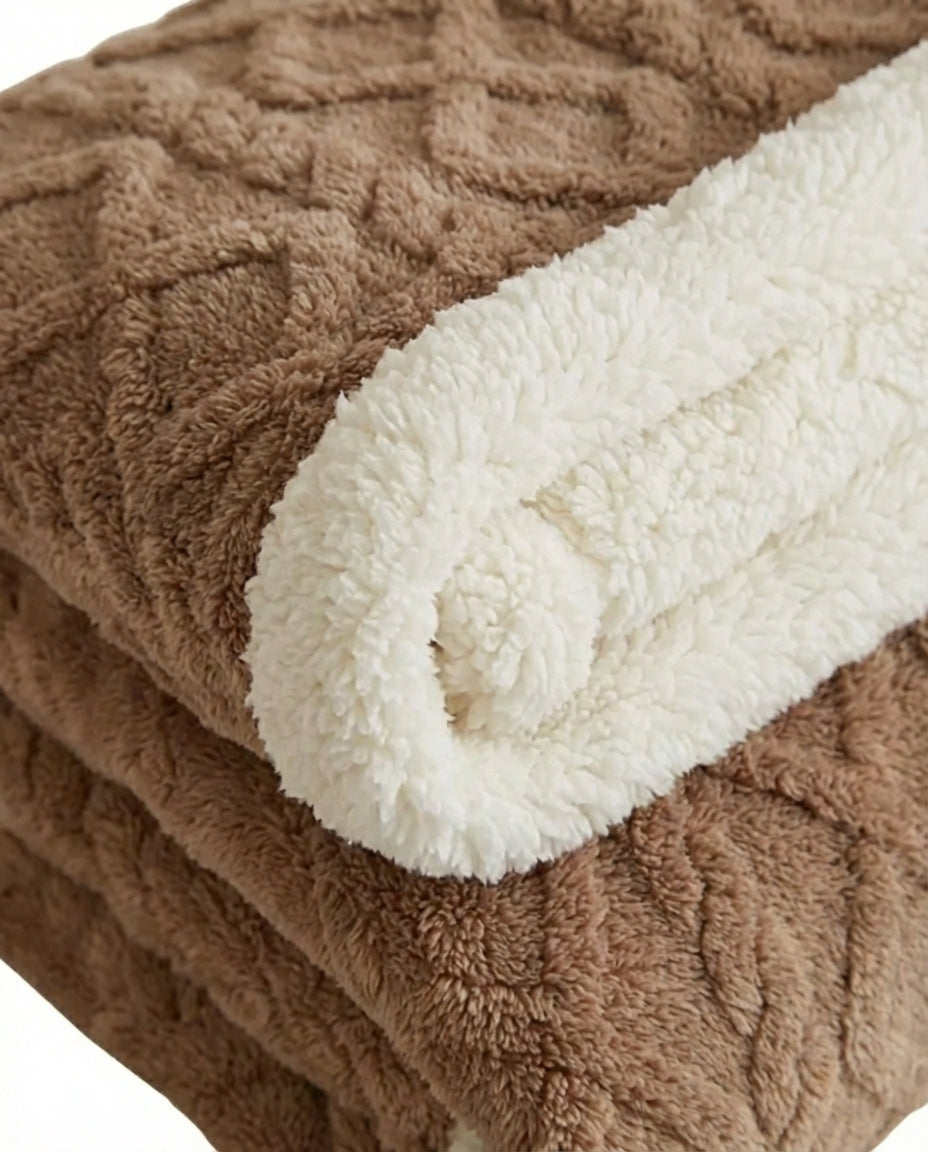 Lambswool Fleece Winter Blanket | Heavyweight & Warm