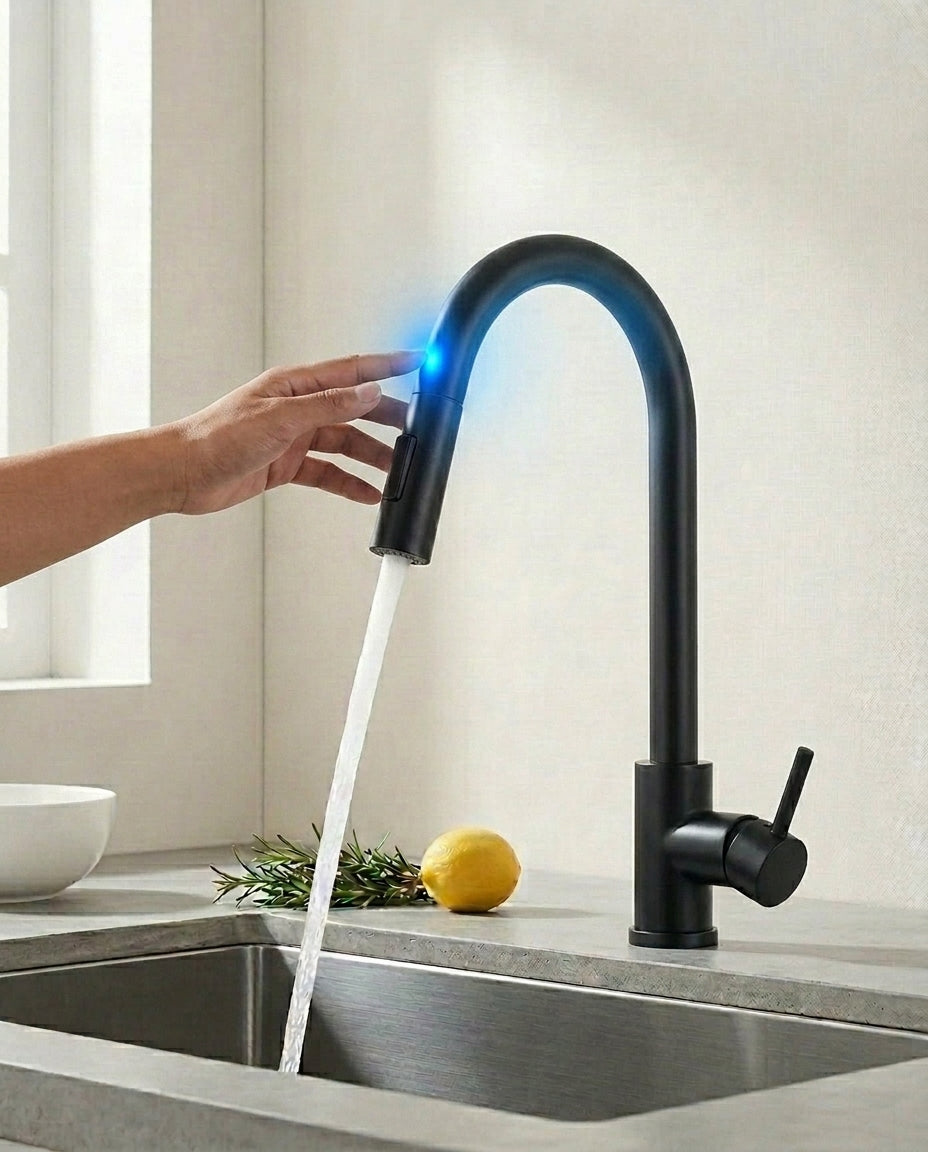 Touch Sensor Kitchen Tap with Pull-Out Spray | SilkFlow Pro