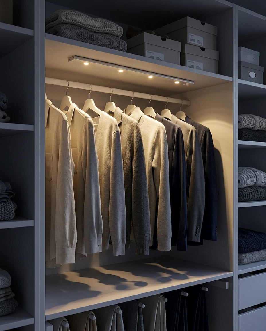 Motion Sensor LED Light Bar – Wireless Under-Cabinet Lamp