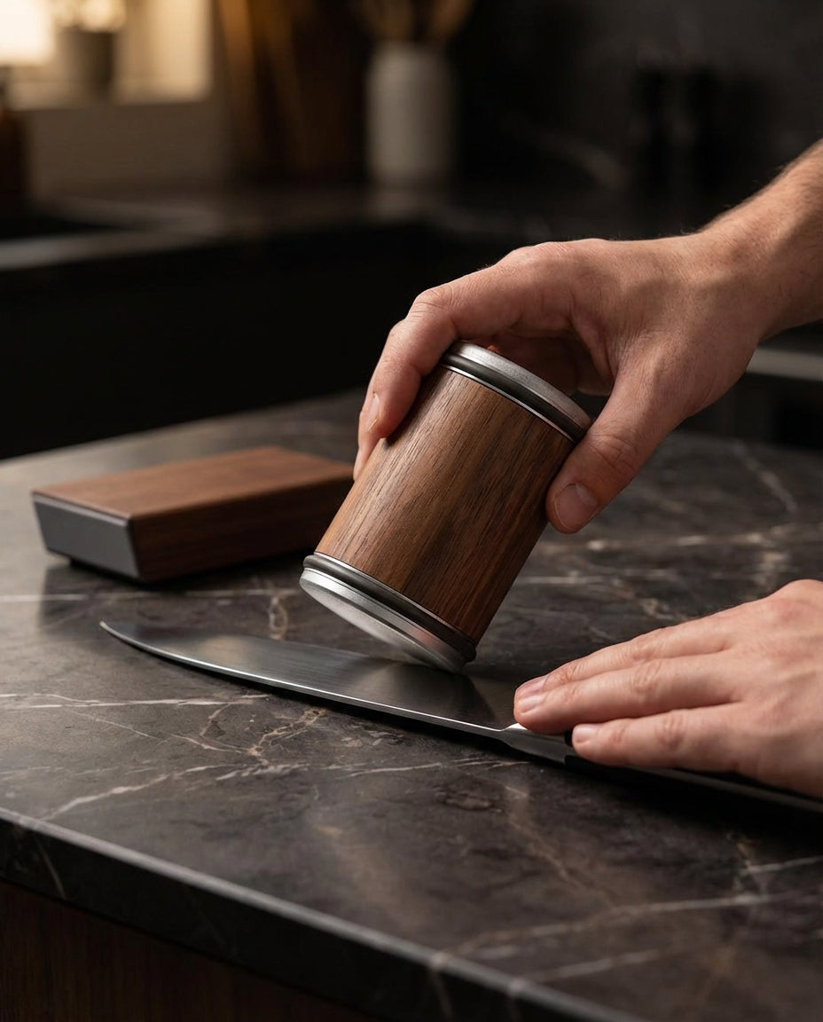 Diamond Knife Sharpener | Rolling 15° Precision – GrainEdge