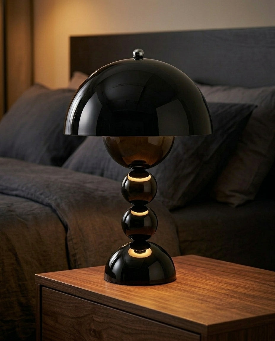Scandinavian Table Lamp with Gold Accents | Orb Glow