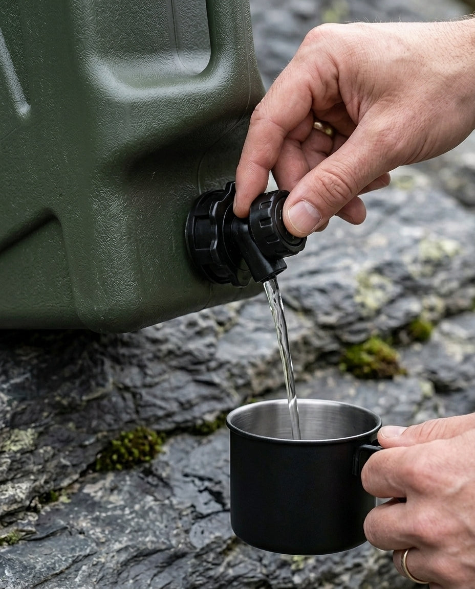 12L Camping Water Carrier | Portable Jerry Can with Tap