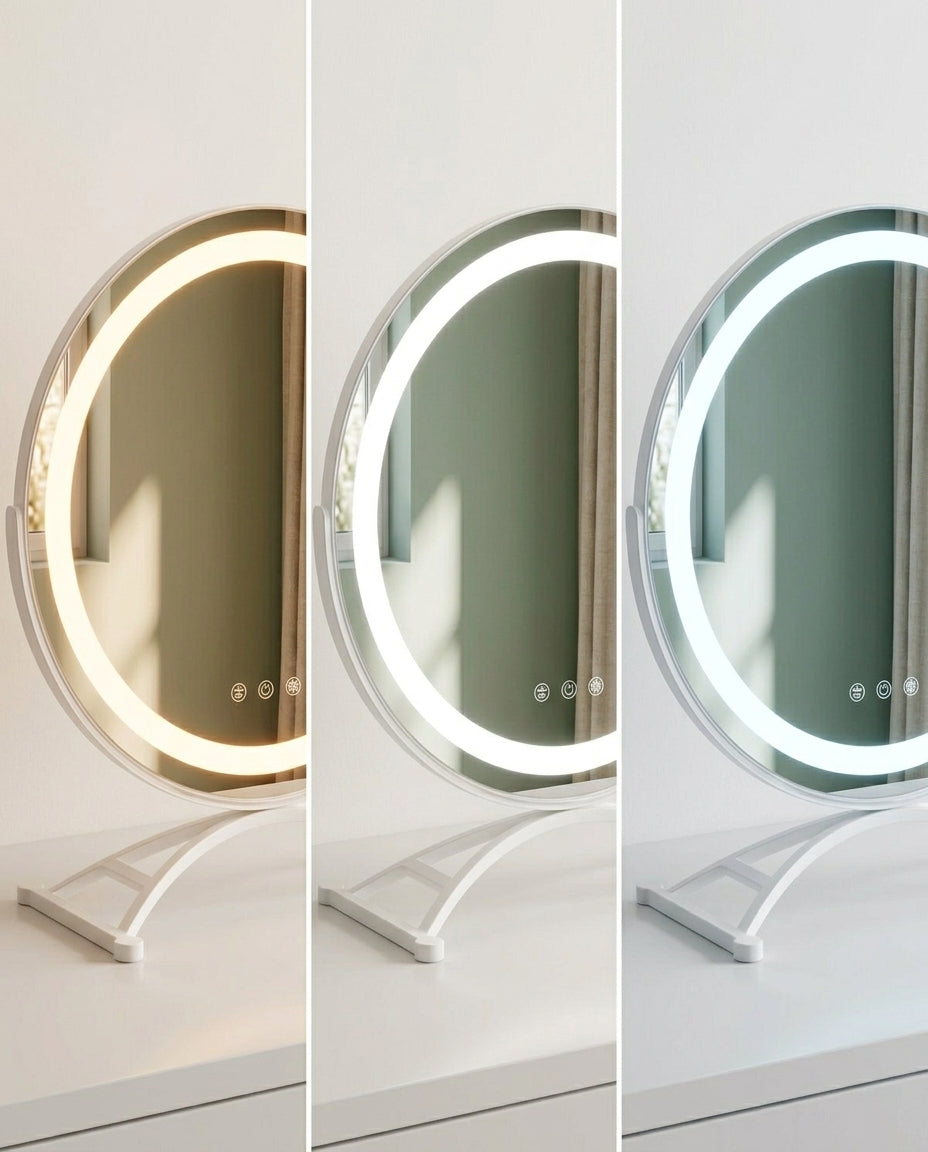 LED Makeup Mirror with Touch Control | Lumi Glow
