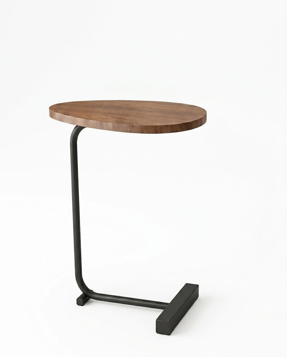 Compact Side Table for Living Room | Slimline Arc