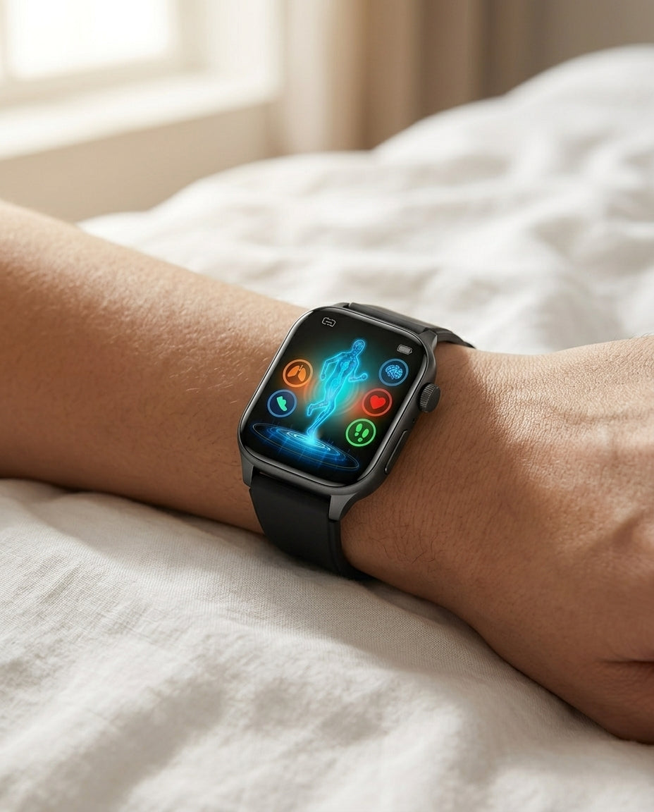 Health Smartwatch – ECG, Blood Pressure & Heart Rate Monitor