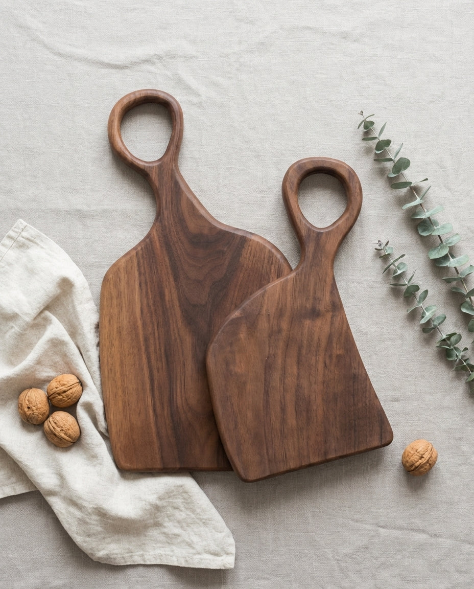Walnut Cutting Board Set – Dual-Sided Wood Boards