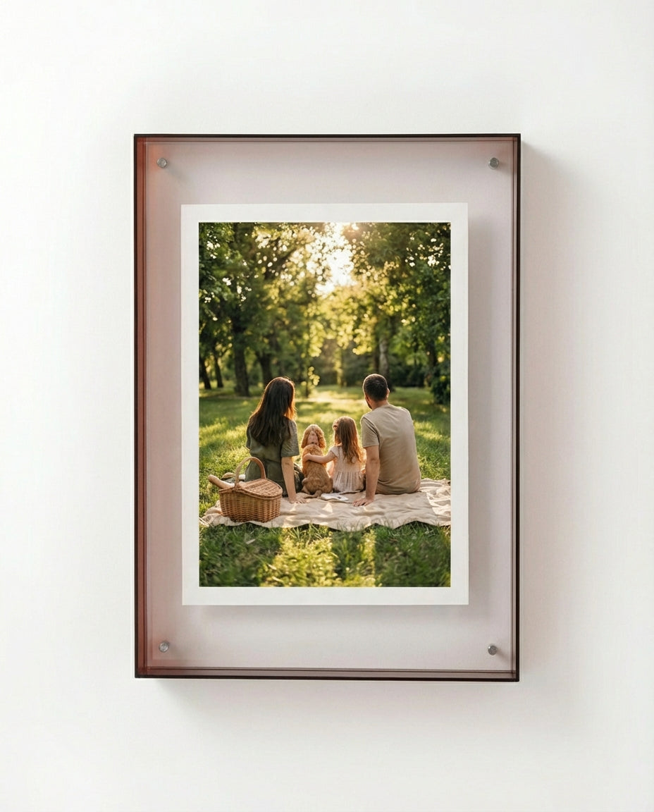 Coloured Acrylic Photo Frame | Modern Minimalist Design