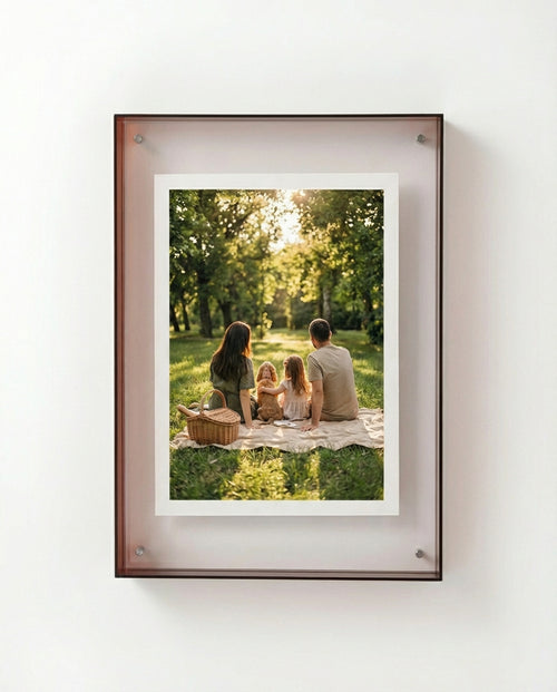 Coloured Acrylic Photo Frame | Modern Minimalist Design