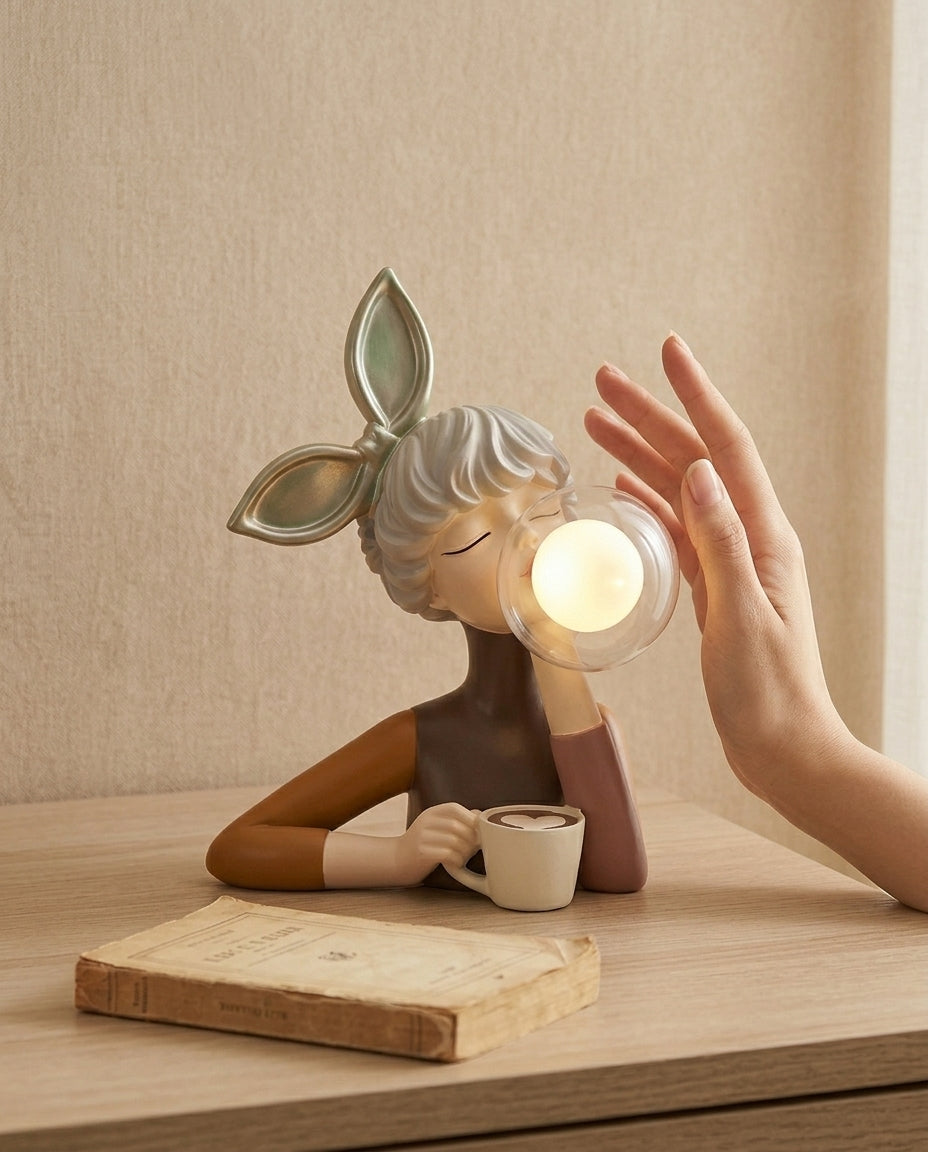 Bubble Gum Figure Lamp | Sculptural Decorative Table Light