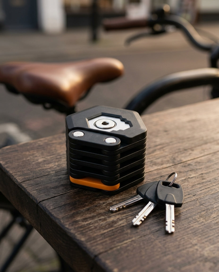 FoldGuard Compact Bike Lock