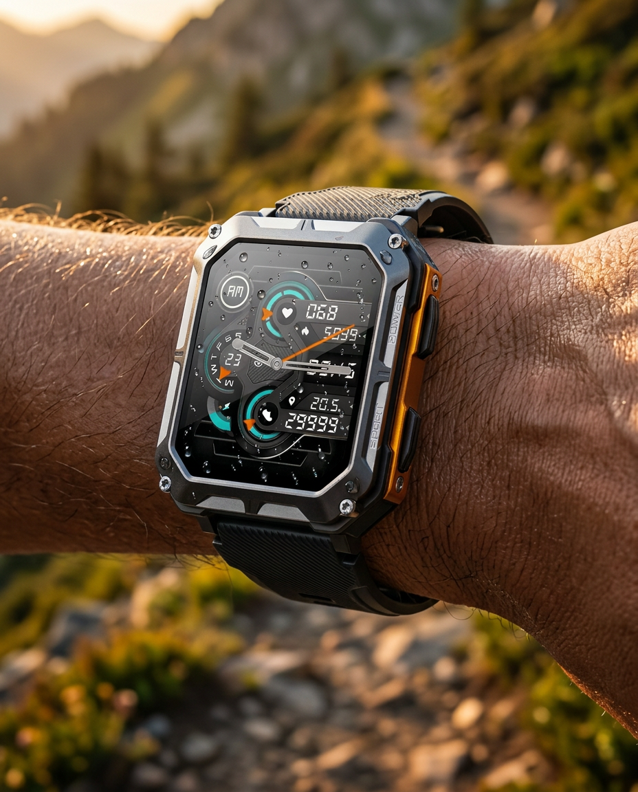 Rugged Smart Watch | Outdoor Tactical Sport Smartwatch