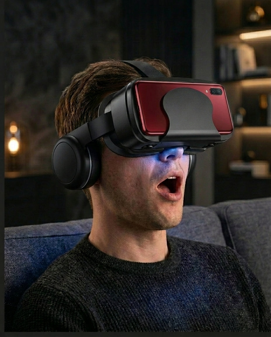 VR Headset with Built-In Headphones | ImmersaView Pro
