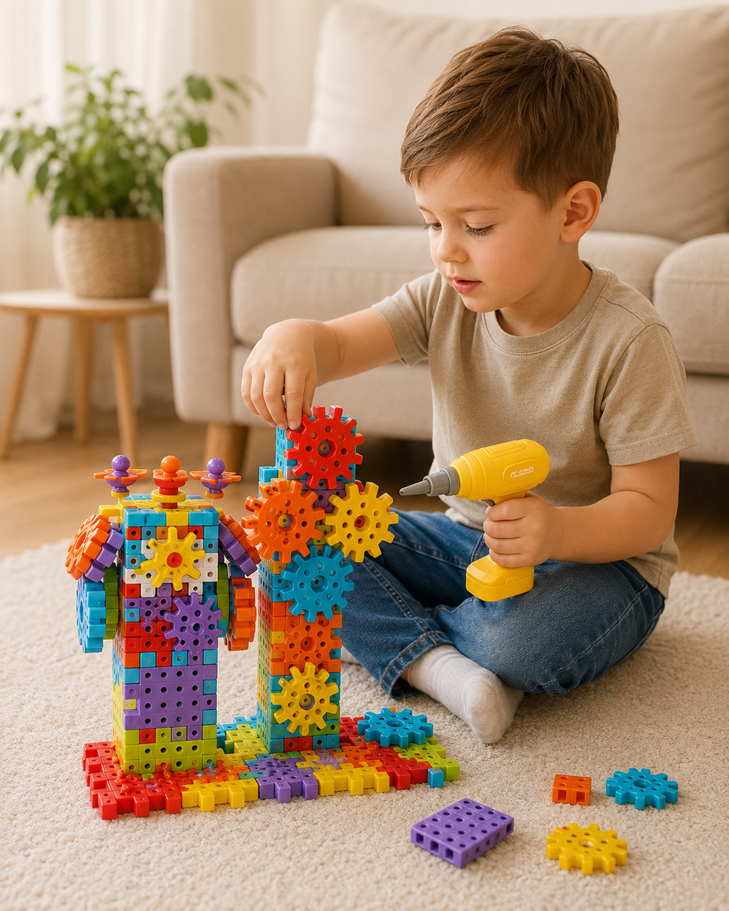 Gearo | Montessori 3D Gear & Puzzle Building Set