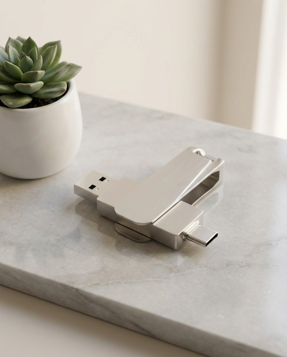 VaultDrive SwiftVault | USB Stick — Dual USB-C & USB-A