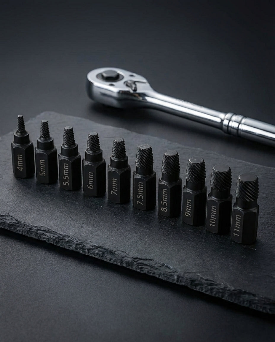 GripForce Pro 10-Piece Bolt Extractor Set