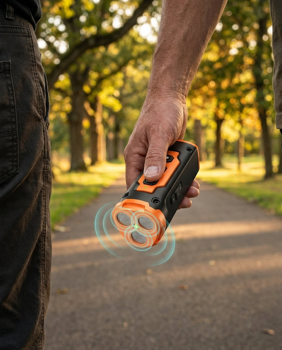 Ultrasonic Anti-Barking Device – Rechargeable with LED Torch