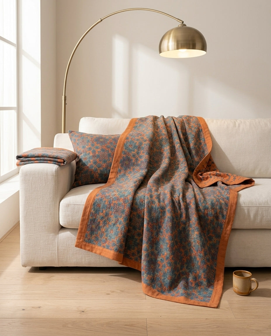 Six-Layer Cotton Blanket | Botanica Bloom Throw