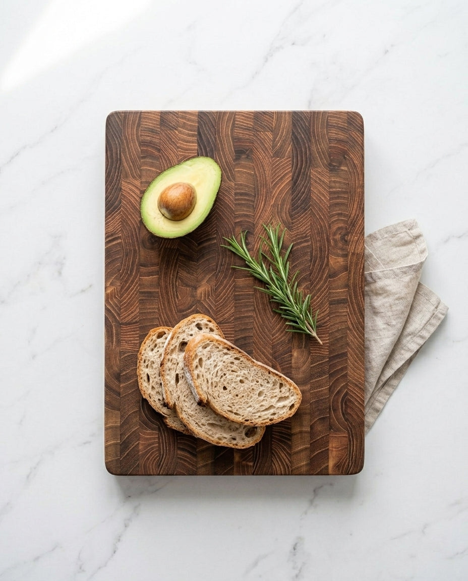 End-Grain Hardwood Chopping Board | Precision Kitchen Block