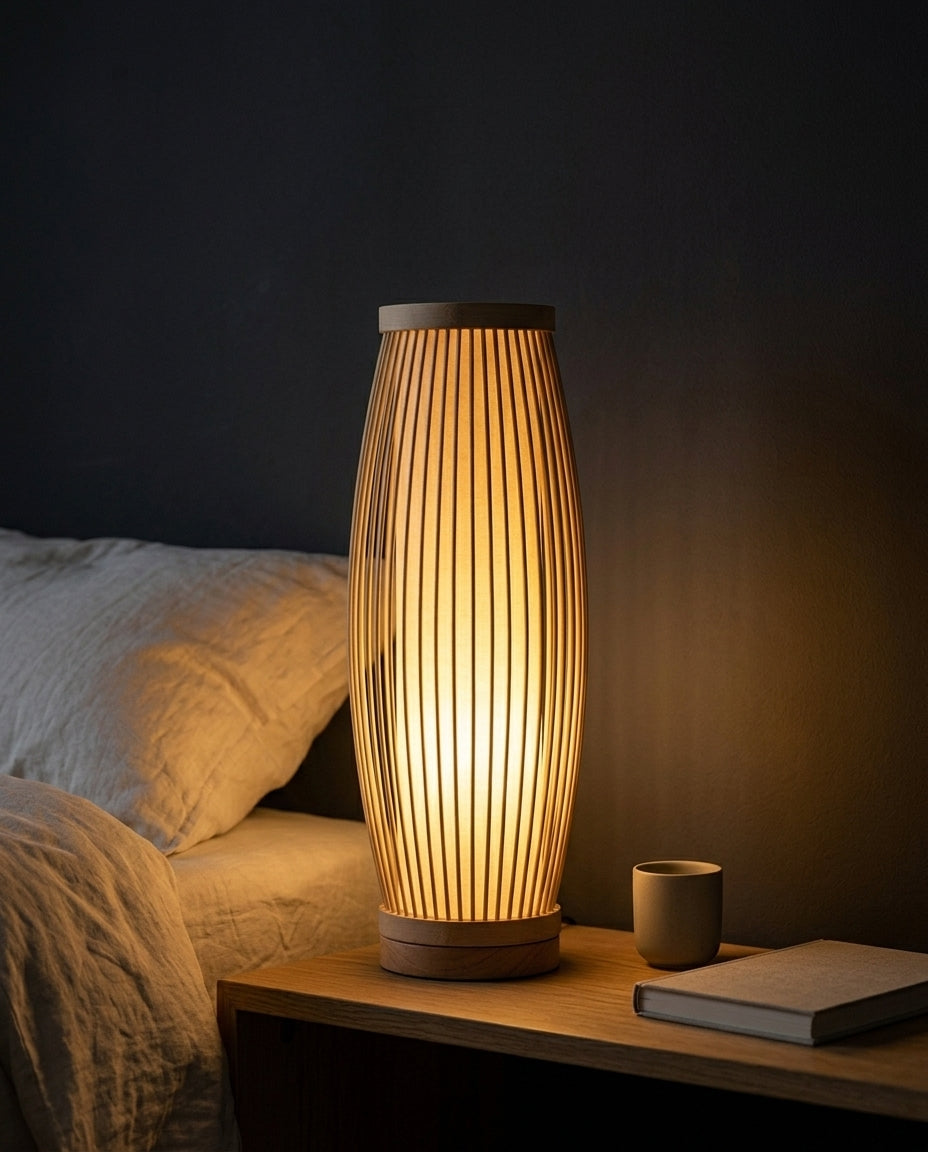 Japanese Table Lamp – Bamboo Zen Light | 4 Sizes