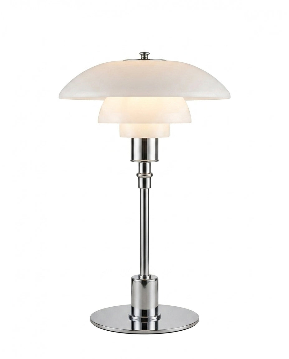 Danish LED Table Lamp – Scandinavian Design | Iron & Glass