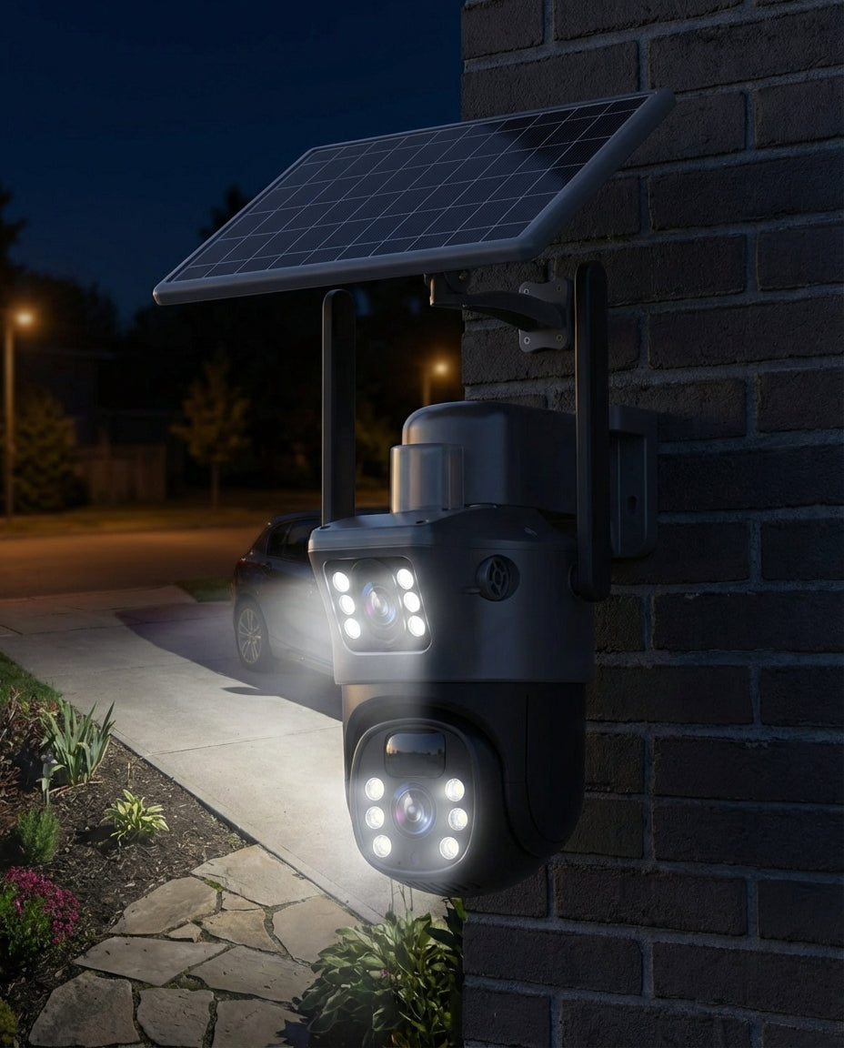 Solar Wireless Security Camera 4K | SolarVision Pro
