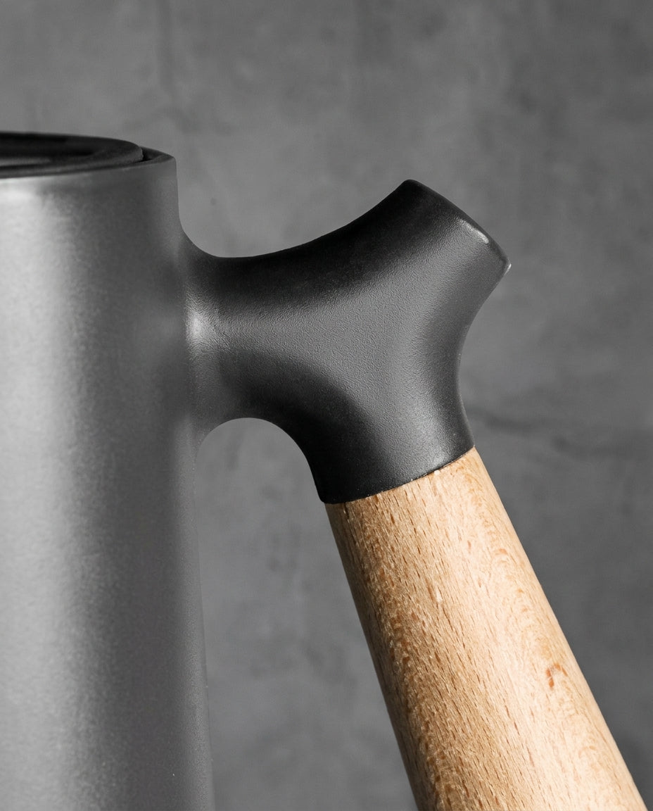Insulated Glass-Lined Carafe | Wooden Handle – 1 L