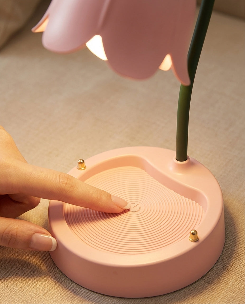 Flower Desk Lamp | Petal Night Light – Touch & Dimmable LED
