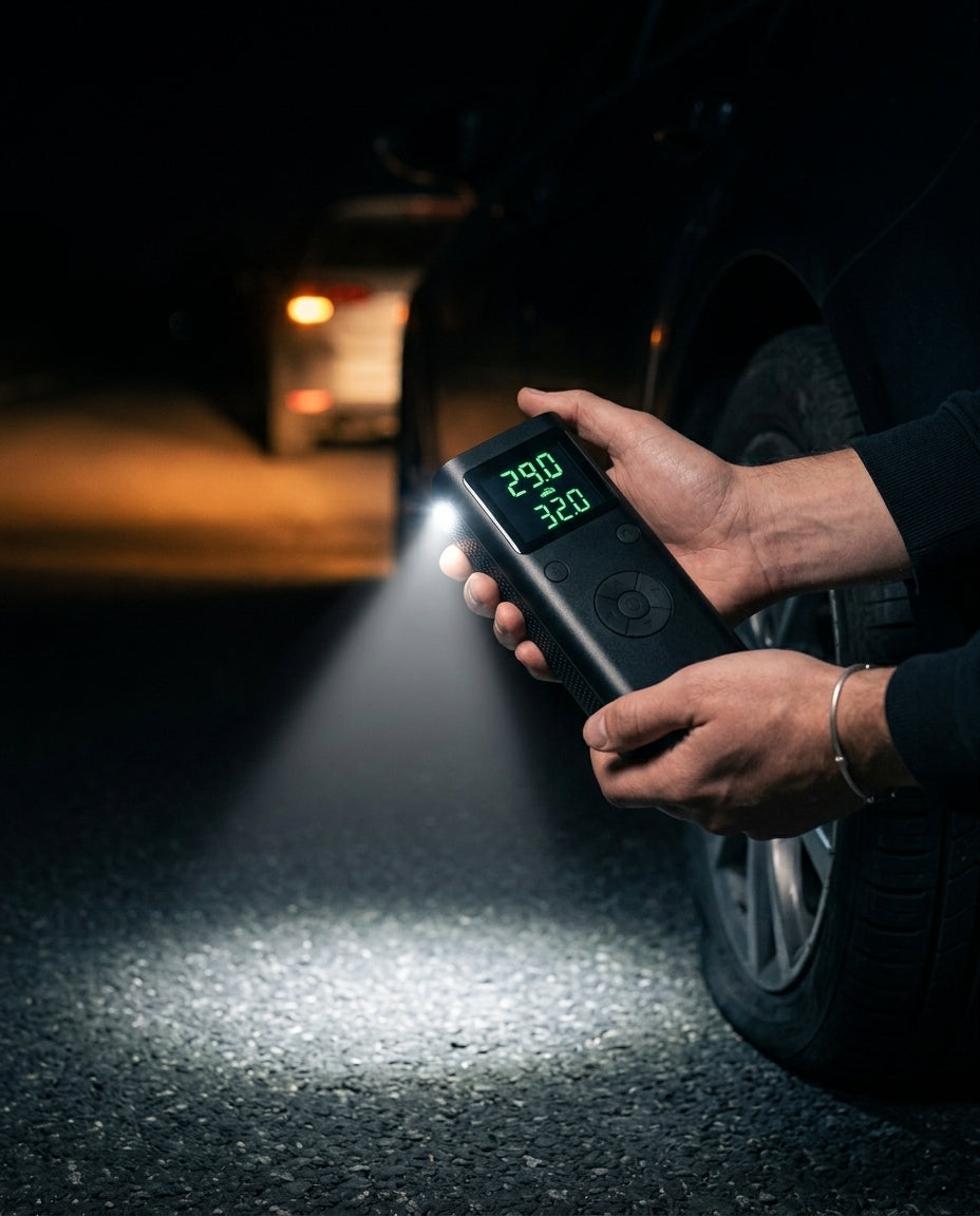 Portable Tyre Inflator with Digital Display | PumpMate Go