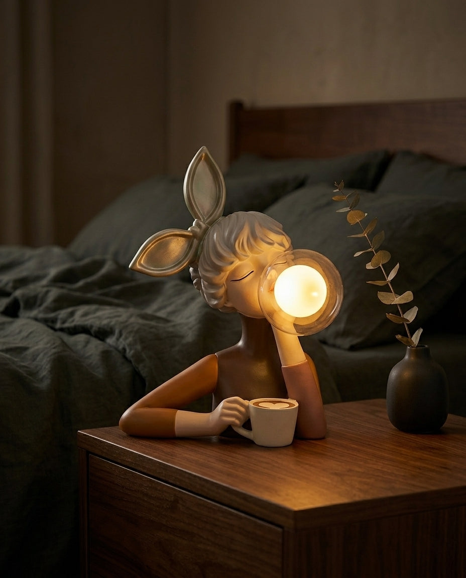 Bubble Gum Figure Lamp | Sculptural Decorative Table Light