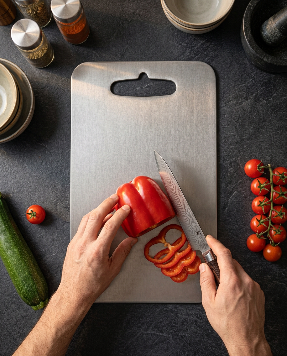 Titanium Cutting Board | Antibacterial BPA-Free Kitchen Board