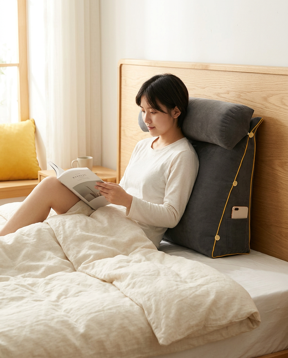 Reading Wedge Pillow | Ergonomic Back Support Cushion