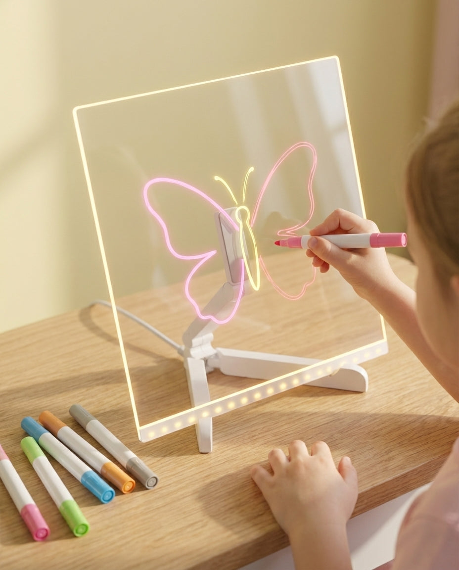LED Drawing Board for Kids | GlowSketch Light Pad