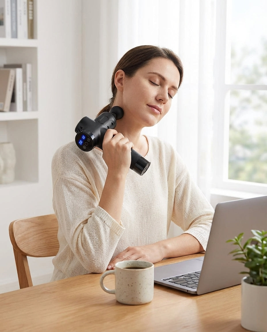 Massage Gun with 6 Attachments | Deep Muscle Relief
