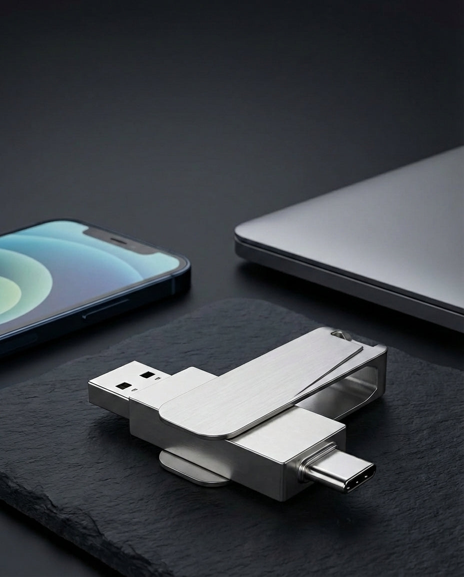 VaultDrive SwiftVault | USB Stick — Dual USB-C & USB-A