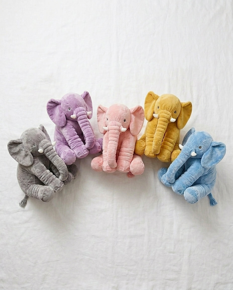 Plush Elephant Cuddle Cushion – Soft Baby Comfort Toy