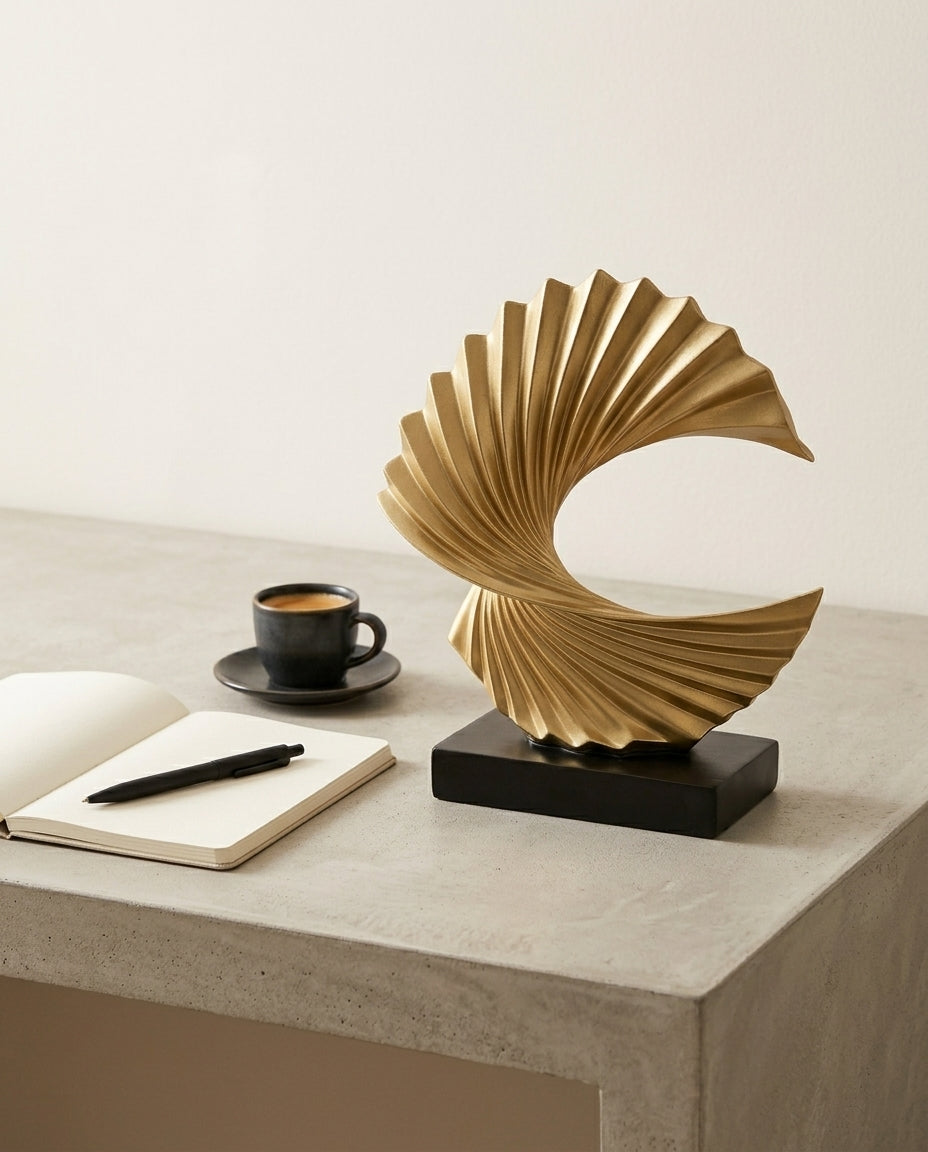Half Moon Sculpture | Elegant Home & Office Décor