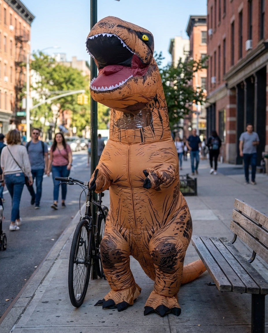 Inflatable T-Rex Costume – Kids & Adults | 2 Sizes