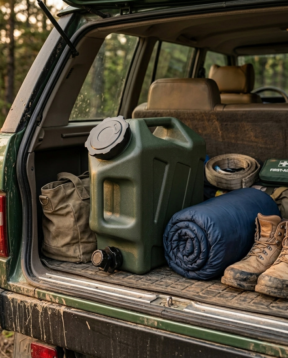 12L Camping Water Carrier | Portable Jerry Can with Tap