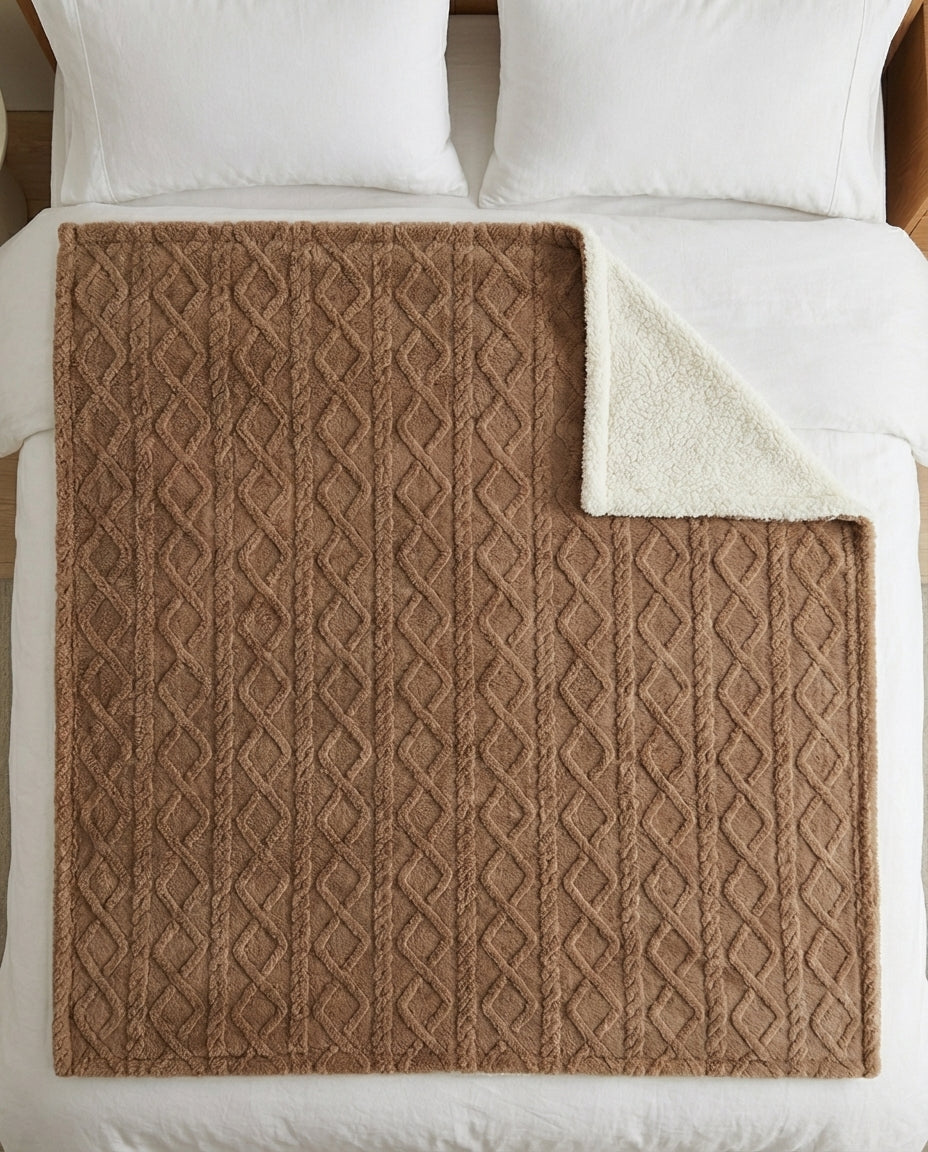 Lambswool Fleece Winter Blanket | Heavyweight & Warm