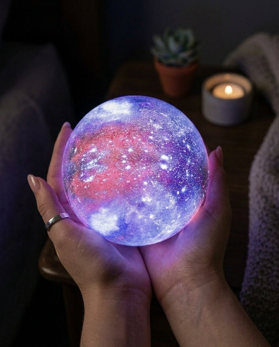 Galaxy Night Lamp Touch Control | Star Design Night Light