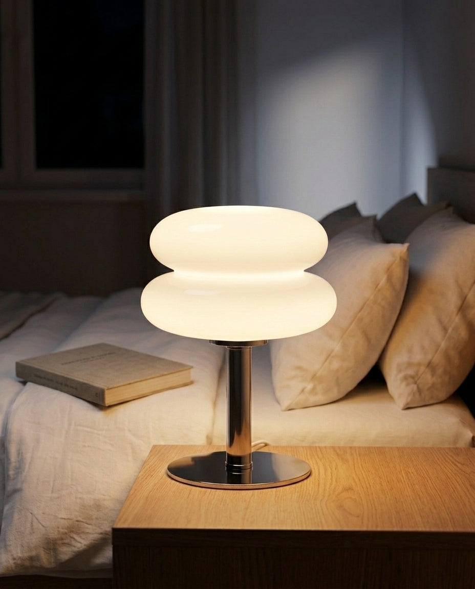 LED Bauhaus Table Lamp | Retro Orb Glow Desk Light