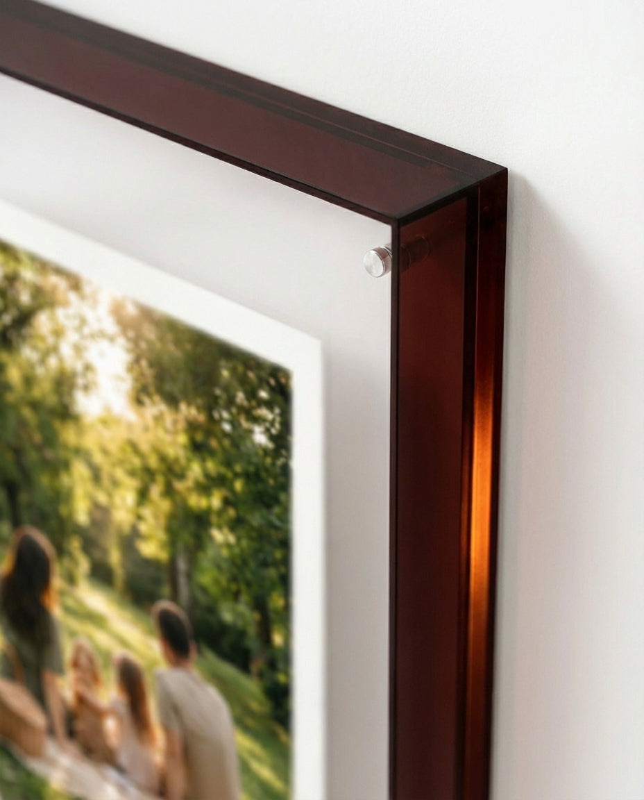 Coloured Acrylic Photo Frame | Modern Minimalist Design