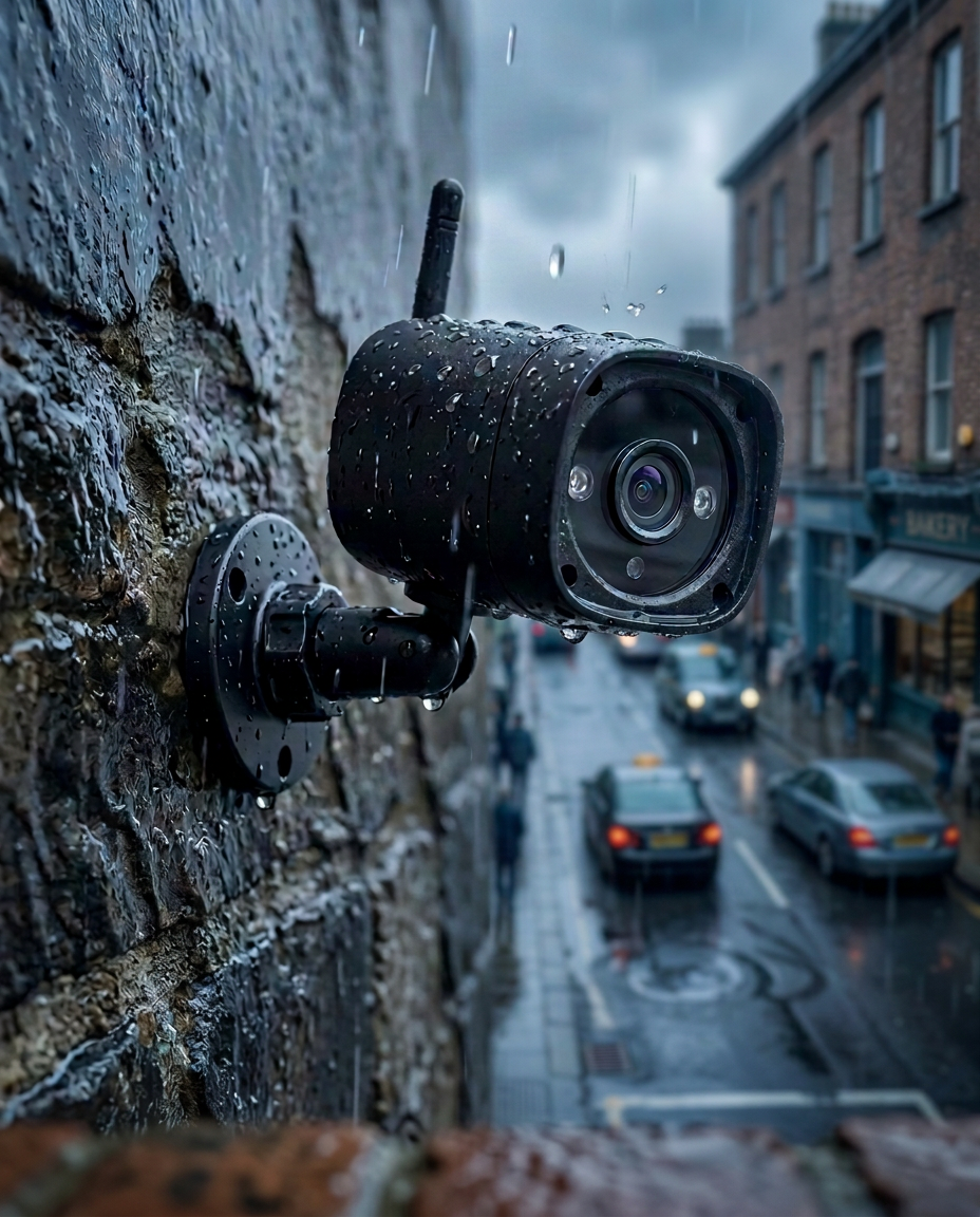 Wireless Security Camera System | 4-Camera 7" HD Monitor